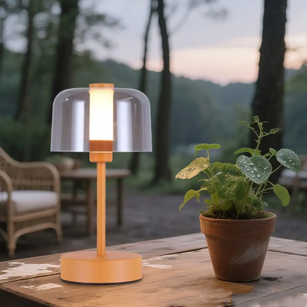 

Cordless Retro Table Lamp Dimmable Touch Sensor LED Reading Lamp Wireless Lighting USB Rechargeable Metal Night Light
