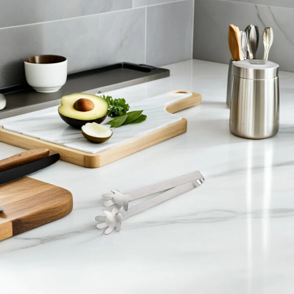 

10Pcs Metal Ice Tongs Stainless Steel Mini Hand Tongs for Sugar Cubes Ice Cubes Desserts Salads Small Food Items Easy Clean