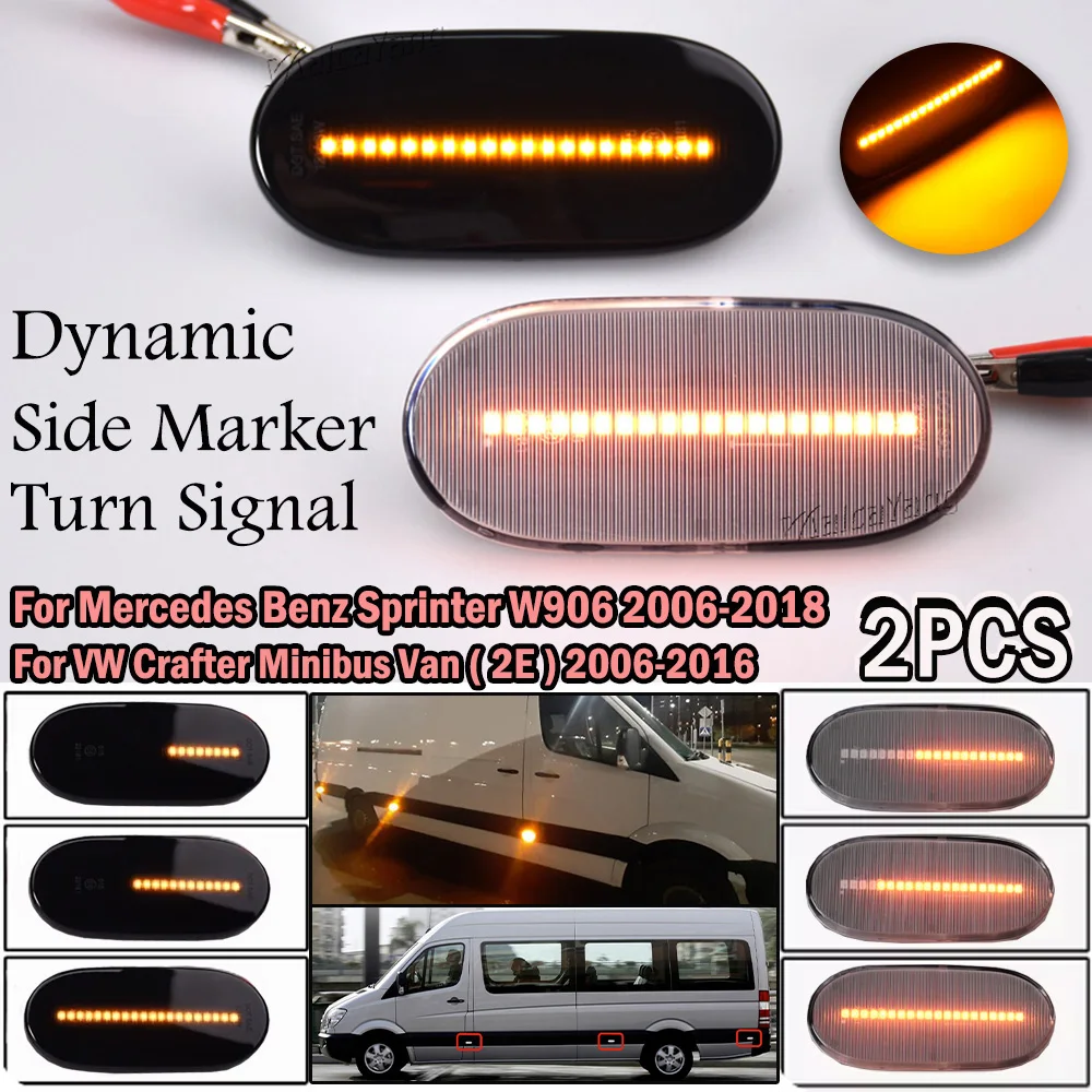 Para Mercedes Benz Sprinter W906 para VW Crafter 2E 2F lámpara de liquidación LED posición Canbus luz de ciudad marcadores laterales señales de giro