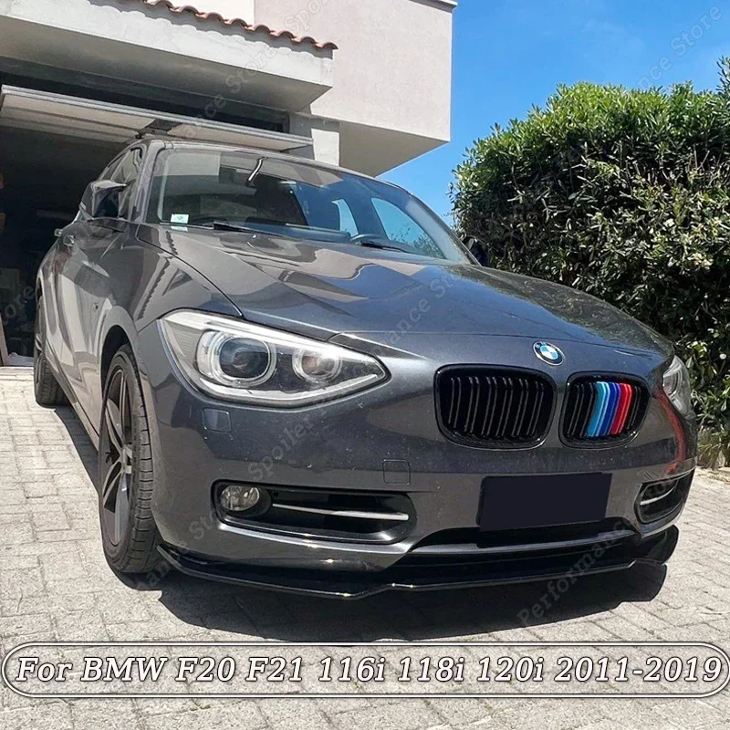 

For BMW F20 F21 116i 118i 120i Car Front Bumper Lip Body Kit Spoiler Splitter PP Bumper Canard Lip Splitter 1 Series 2011-2019