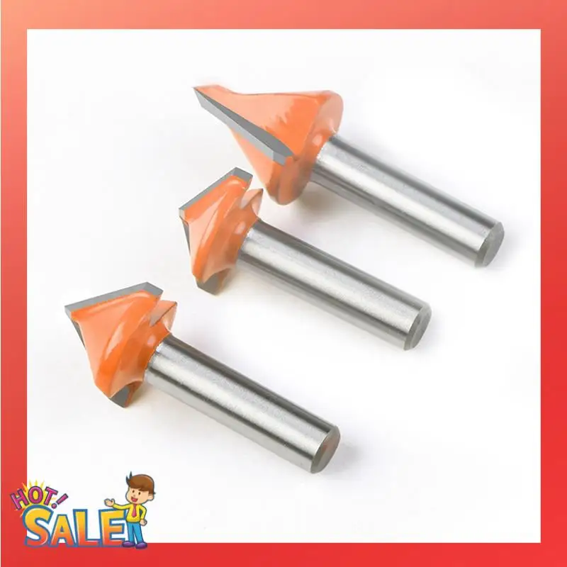 

ABCL Set 8Mm Handle 3D V-Shaped Knife 3D Computer Engraving Knife Woodworking Knife V-Shaped Milling Cutter