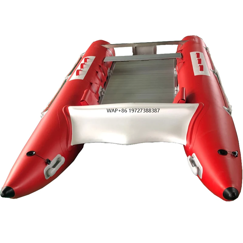

Custom High Quality PVC Hypalon Folding Inflatable Catamaran Fishing Boat for Sale
