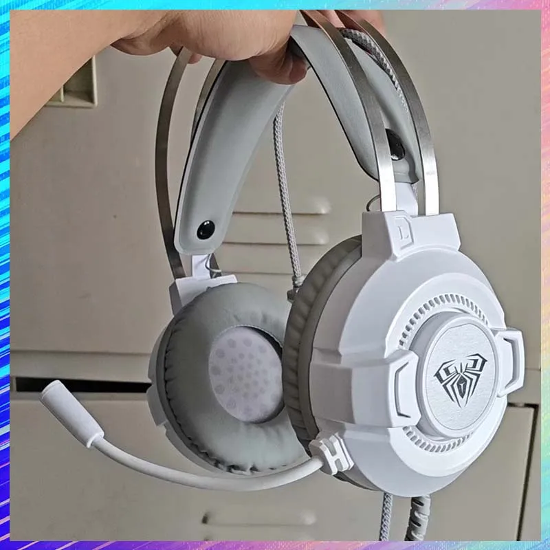 

Проводная игровая гарнитура S602 с объемным звуком 7.1, микрофоном с шумоподавлением, 50-мм динамическим динамиком, RGB-подсветкой, для киберспорта и офиса