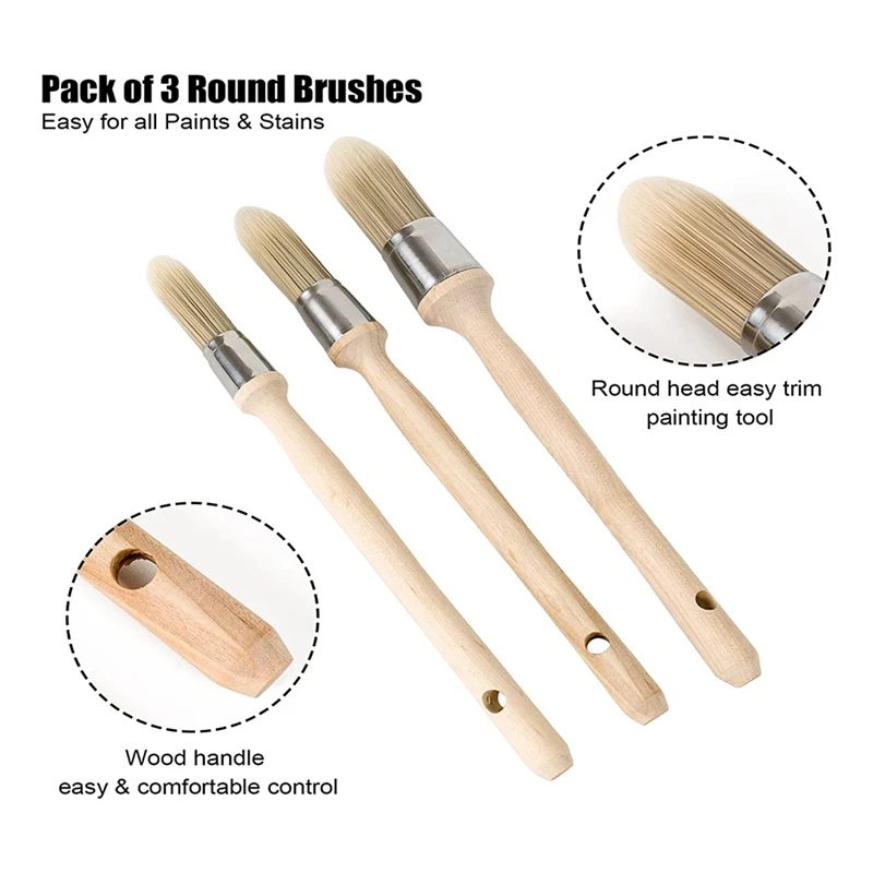 فرش طلاء زخارف أدوات فرش طلاء صغيرة لحواف الحائط ، أو "، أو" ، 1 "، 3 * *