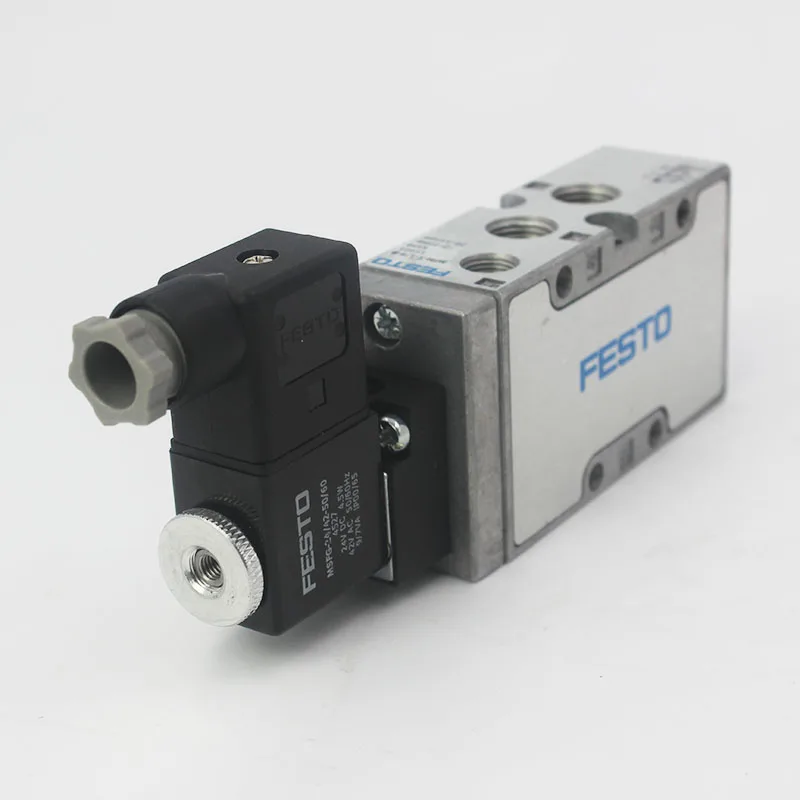 

Festo MFH-5-1/4-B Air Solenoid Valve with coil,5/2,Spring Return,Monostable,2.2-8 Bar,G 1/4