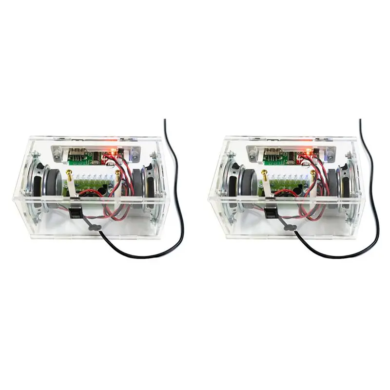 2X DIY Electronic Kit Bluetooth Speaker Music Spectrum Soldering Practice LED Flash Display Soldering Project Practice B