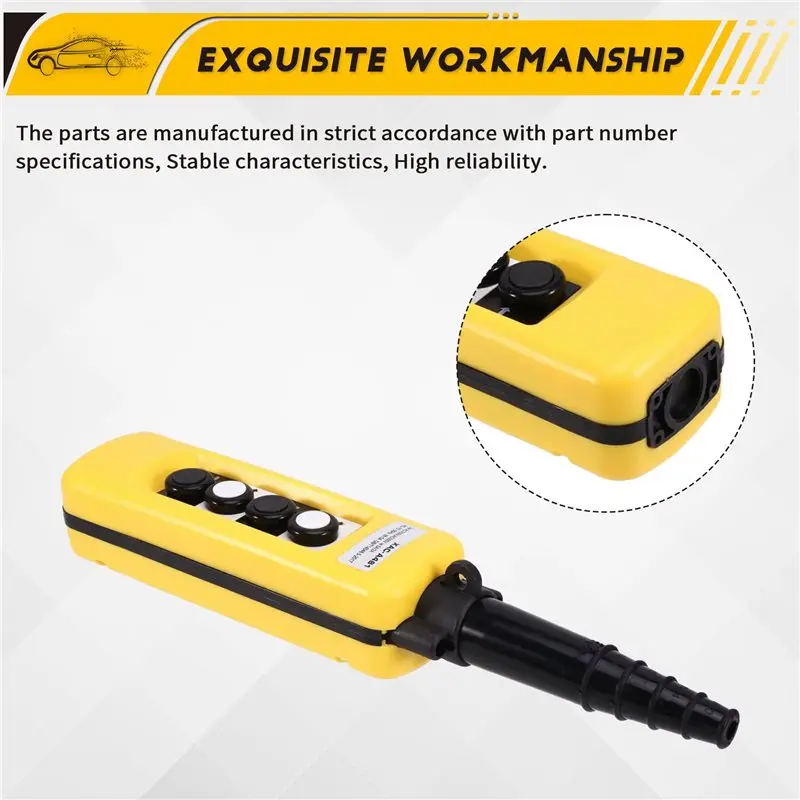 AT02-Crane Controller Four-Button Combination Handheld Tool Single-Speed Hoist Handle Switch