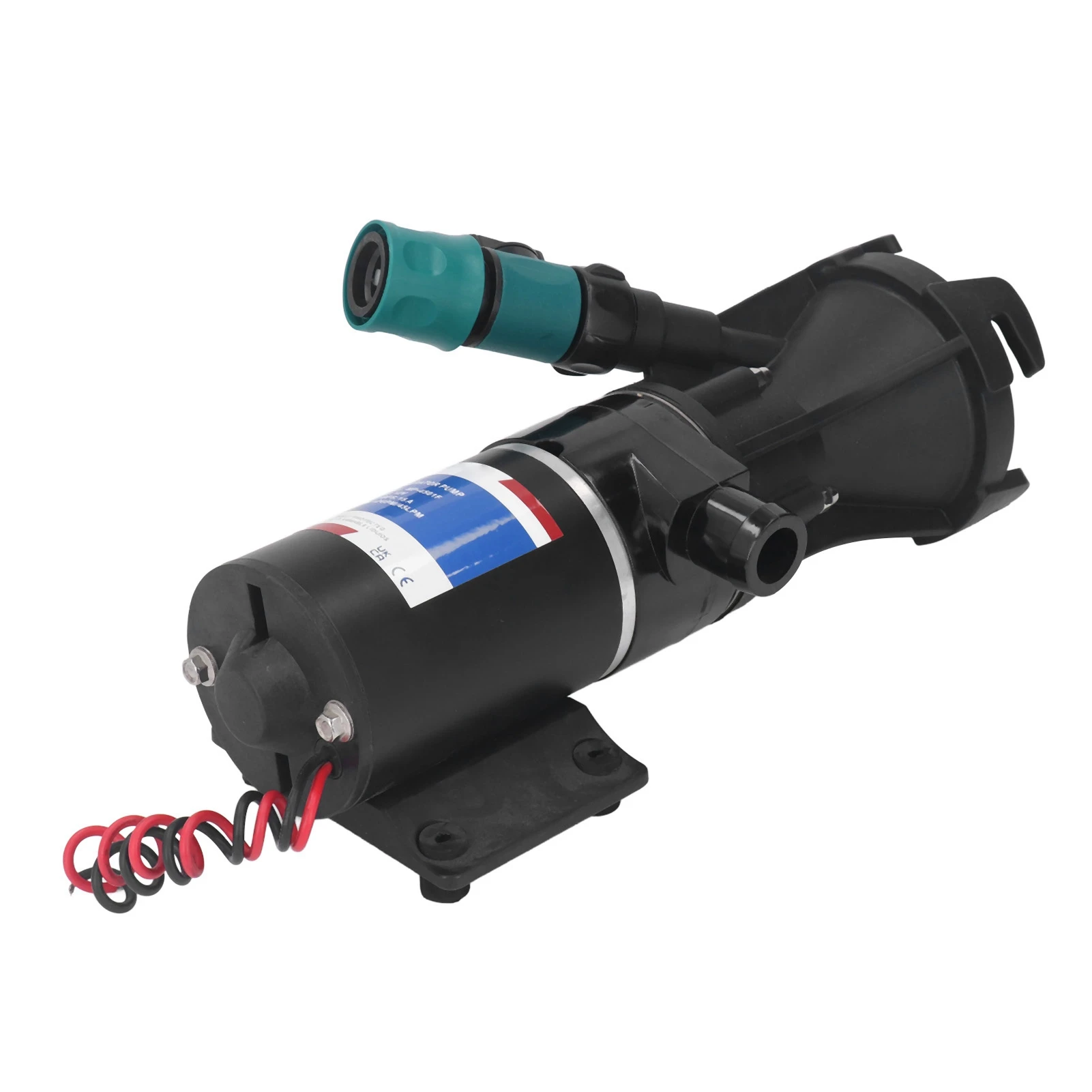 12V Macerator Pump with Flush Valve Waste Water Sewage Dumping Pump for RV Marine Boat 12GPM 45LPM