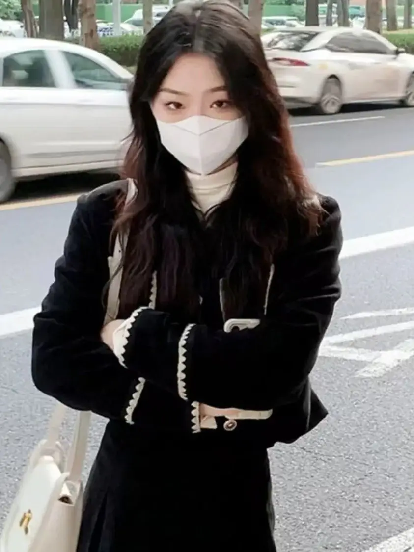 Faionable Gonna a vita alta e Jaet Set da donna Sle Primavera Autunno Nuovo arrivo Sensazione di lusso Piccola fraanza Vento