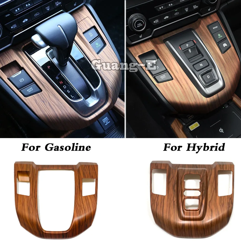 Gear Shift Box Panel Covers for Honda CRV CR-V 2017 2018 2019 2020 Car Interior Decoration Accessories Hybrid Gasoline Trims