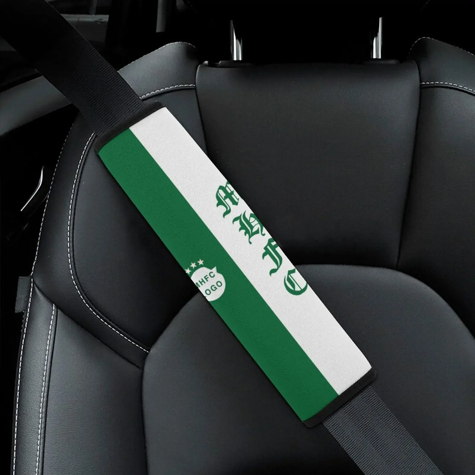 Israel Maccabi Haifa F.C MHFC Funda Universal para cinturón de seguridad de coche, hombrera ajustable, accesorios interiores de coche para niños y adultos