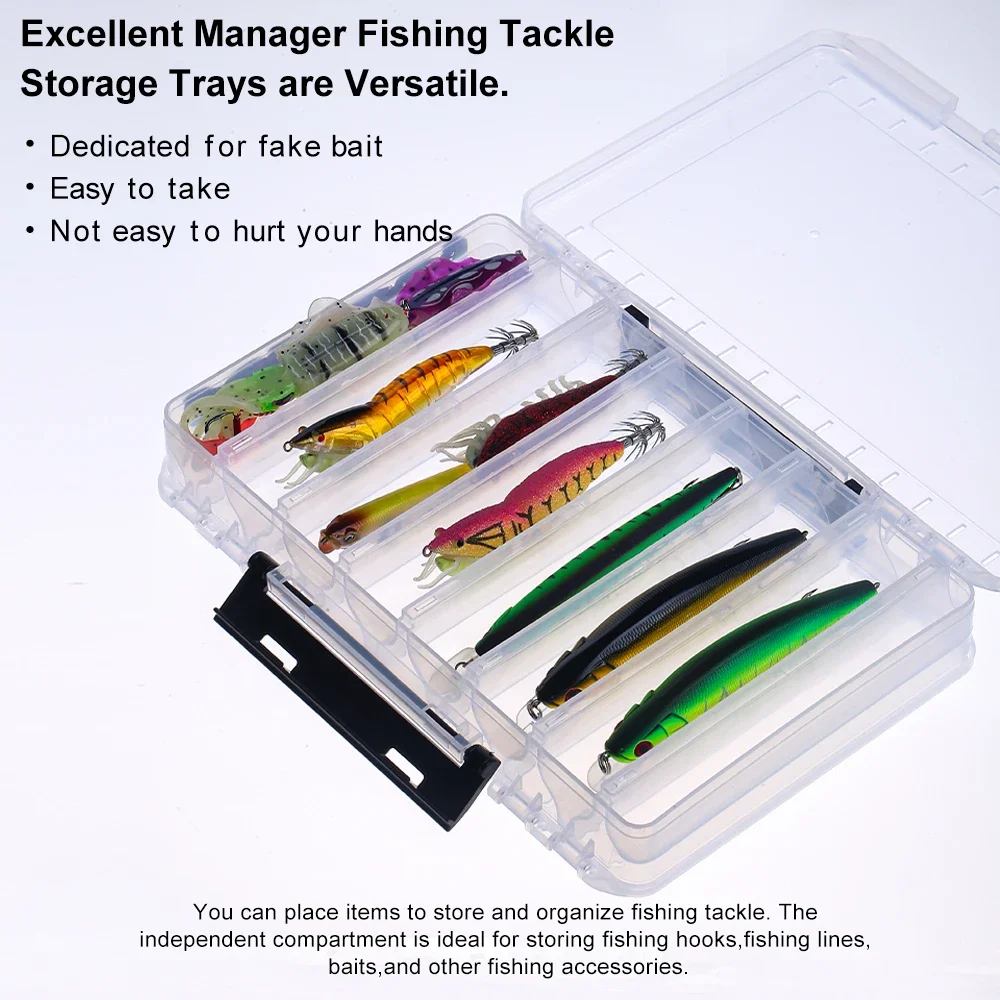 MOOKZZ Large Capacity Fishing Tackle Box Waterproof Double Sided Bait Hook Storage Case Container Fishing Accessories