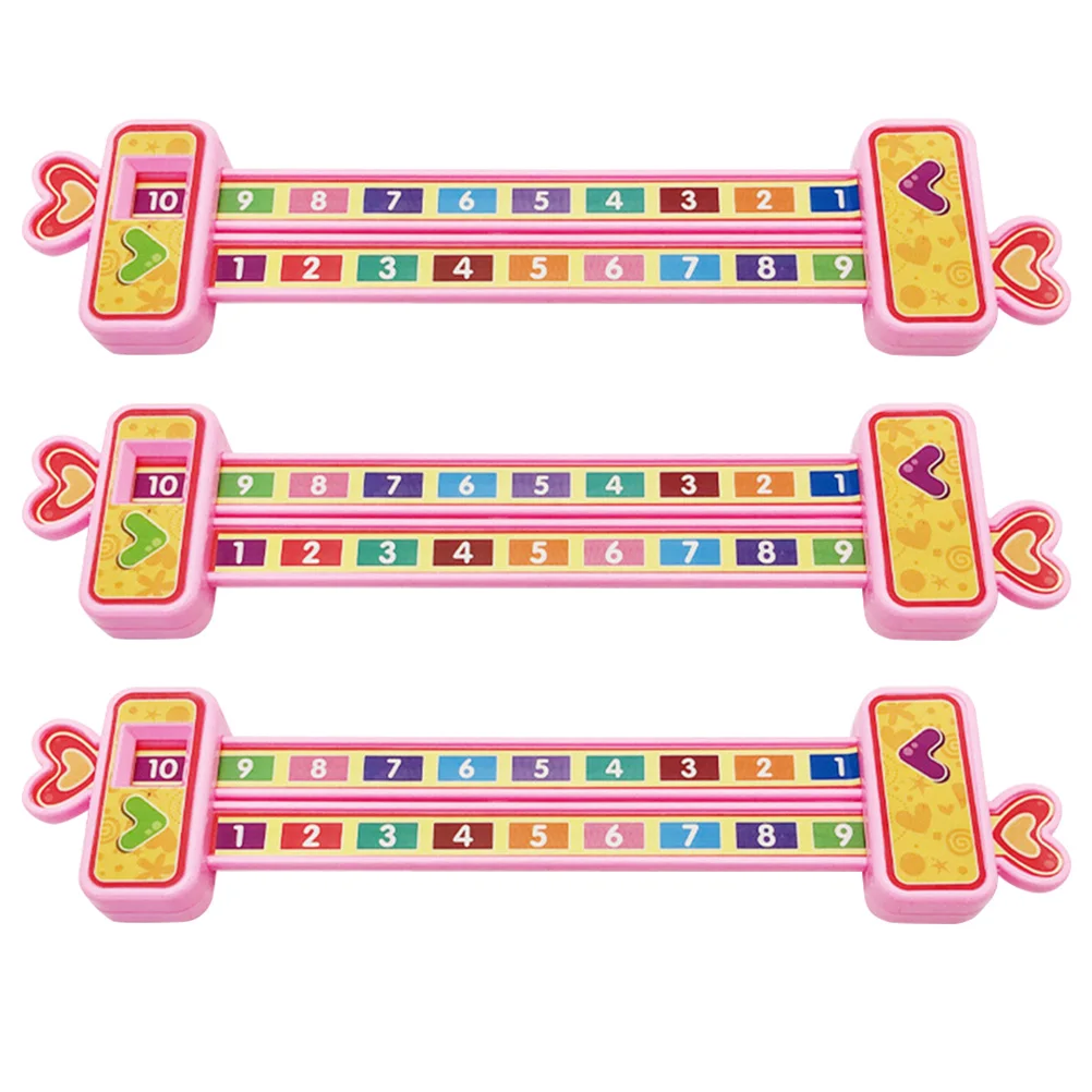 

3 PCS Addition Calculation Ruler Early Education Numbers Matching Puzzle Math