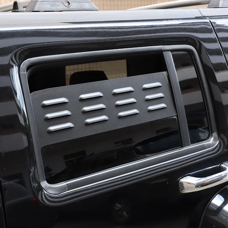 For Hummer H3 2005-2009 Aluminum Alloy Car Rear Side Window Ventilation Panel Decoration Modification Accessories