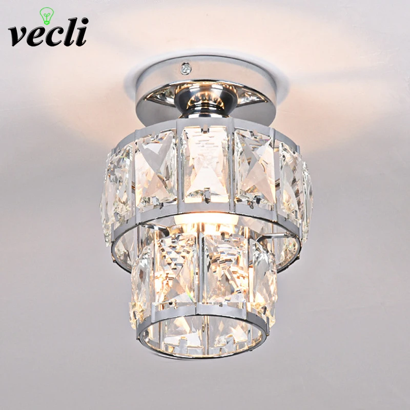 

Crystal Ceiling Lamp For Living Room Lighting Crystal Bedroom Hallway Corridor Entrance Lighting Hotel Entrance Lighting Fixture