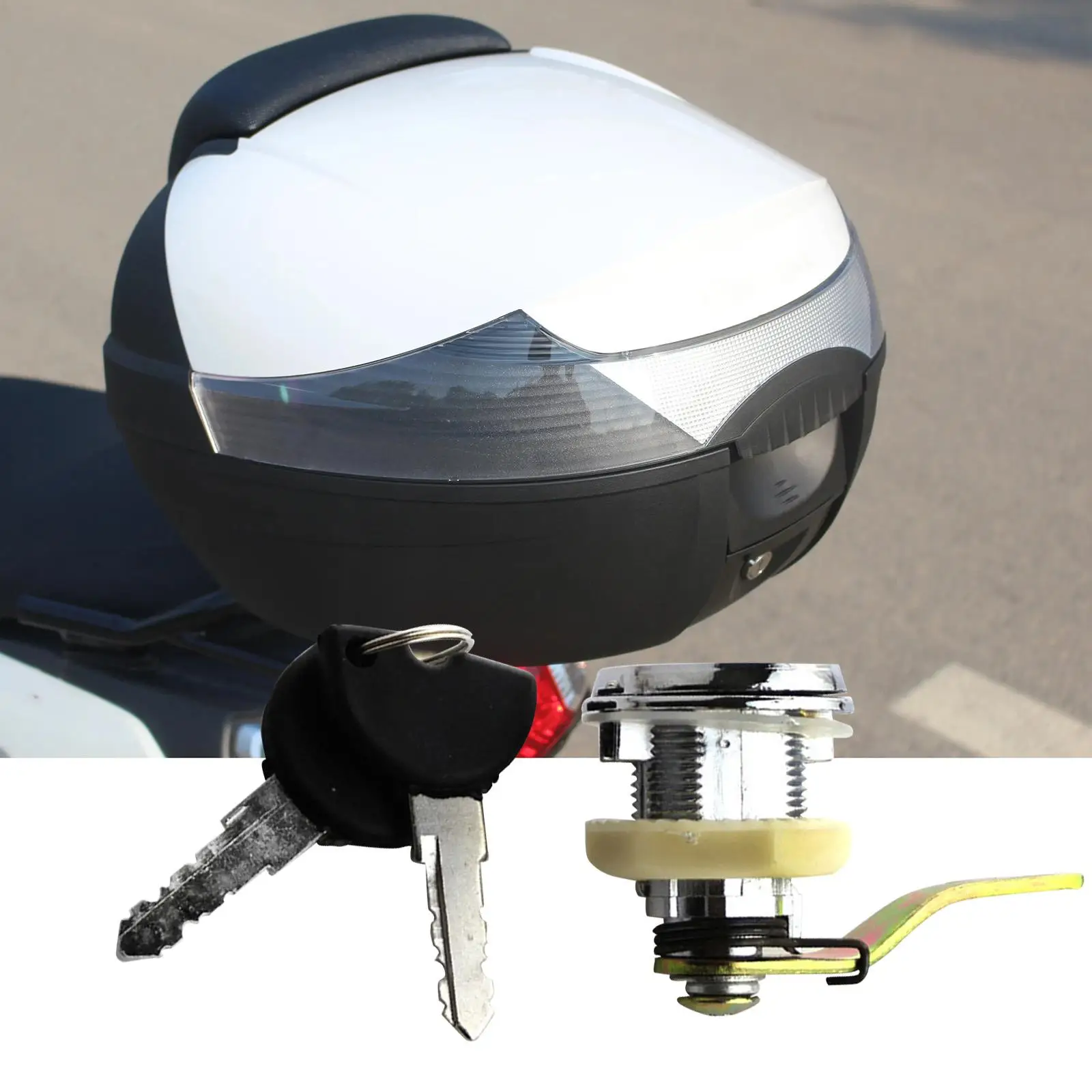 

Rear Lock Cylinder Replaces Accessory Professional for Motorcycle Trunk Durable
