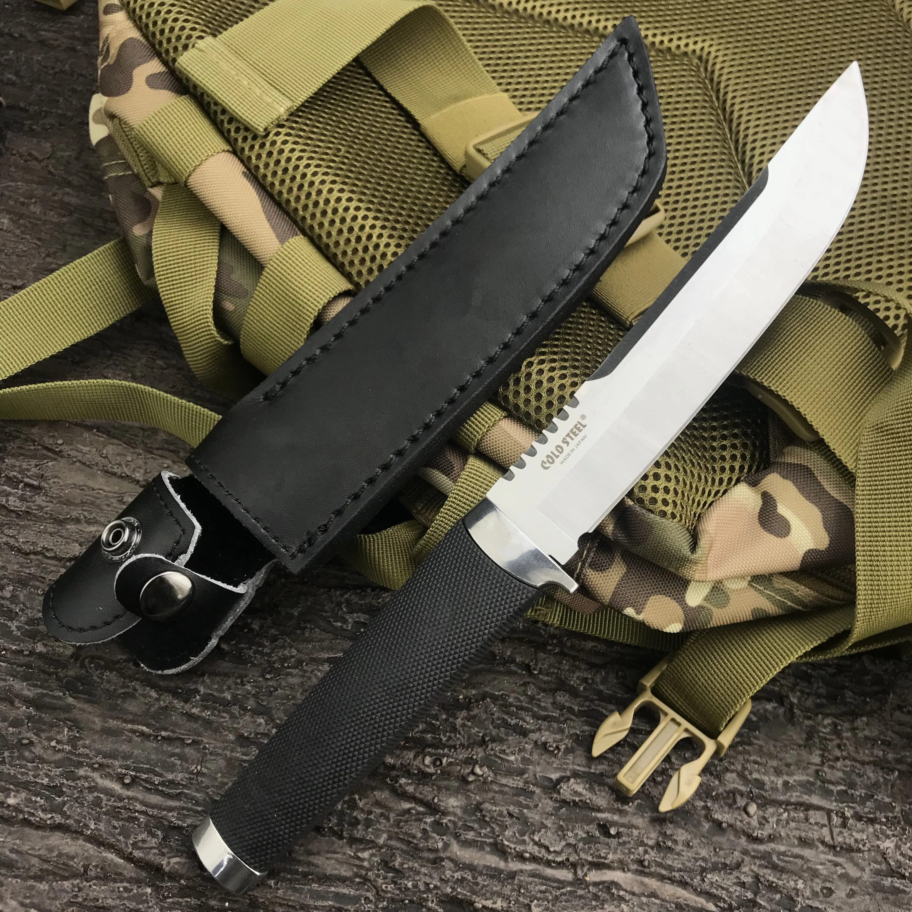 VG10 Steel Straight Knife Fixed Blade Outdoor Knife ASB handle for camping trekking jungle expeditions portable straight knife