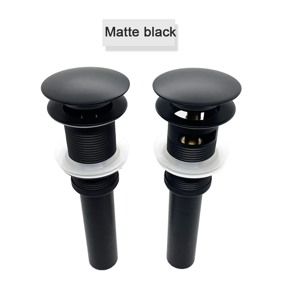 Matte Black Bathroom Drain Hose P-TRAP Kit Bathroom Sink Drainpipe Basin Pop Up Tube Brass Washbasin Wall Floor Flushing Pipe