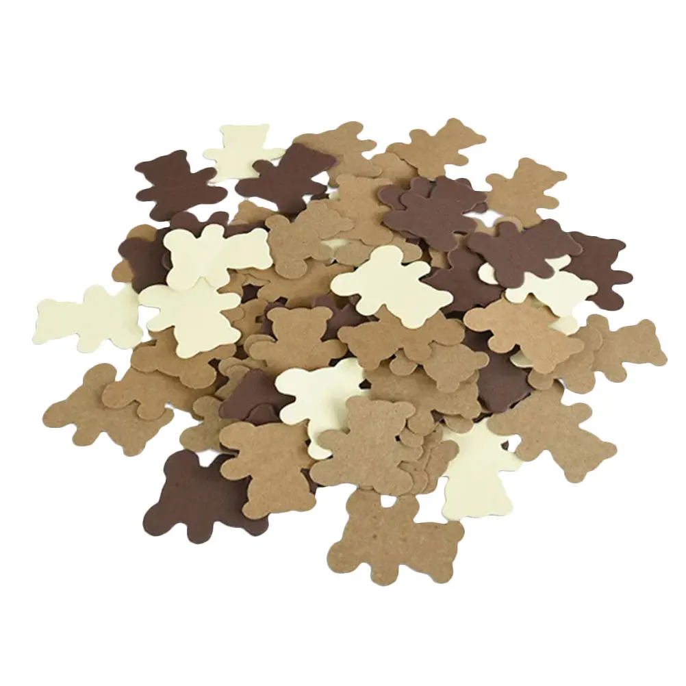 

500 Pcs Bear Confetti Baby Shower for Tables Decor Girl Sprinkle Decorations Boy Decorate Sprinkles Paper Theme Child