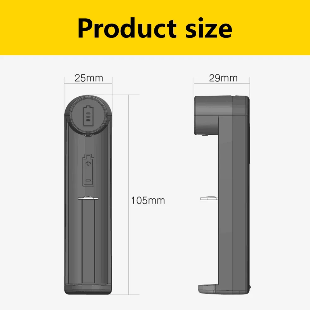 Deligreen شحن مجاني شاحن بطارية ليثيوم وهج مصباح يدوي شاحن ذكي لبطاريات 18650,1450,1044,16340 قابس USB