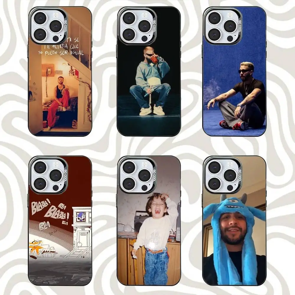

M-Mora-as Singer R-Reina-as Phone Case For iPhone 16,15,14,13,12,11,Mini,Pro,SE,MAX Black Matte Shockproof Cover