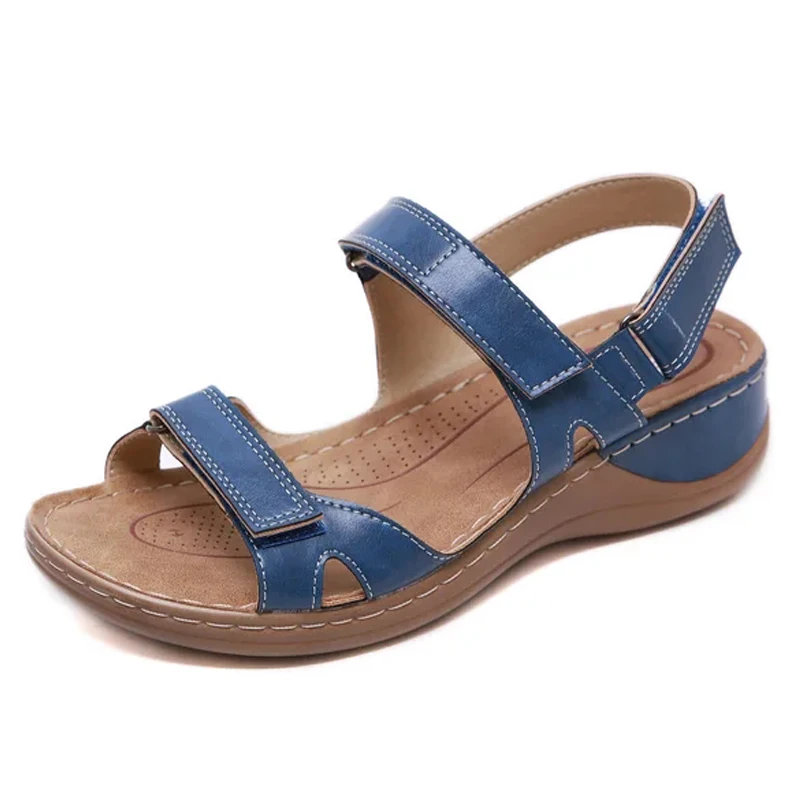 new summer women sandals Non-slip Sewing thread sandals ladies open toe casual shoes Platform wedge beach shoes woman