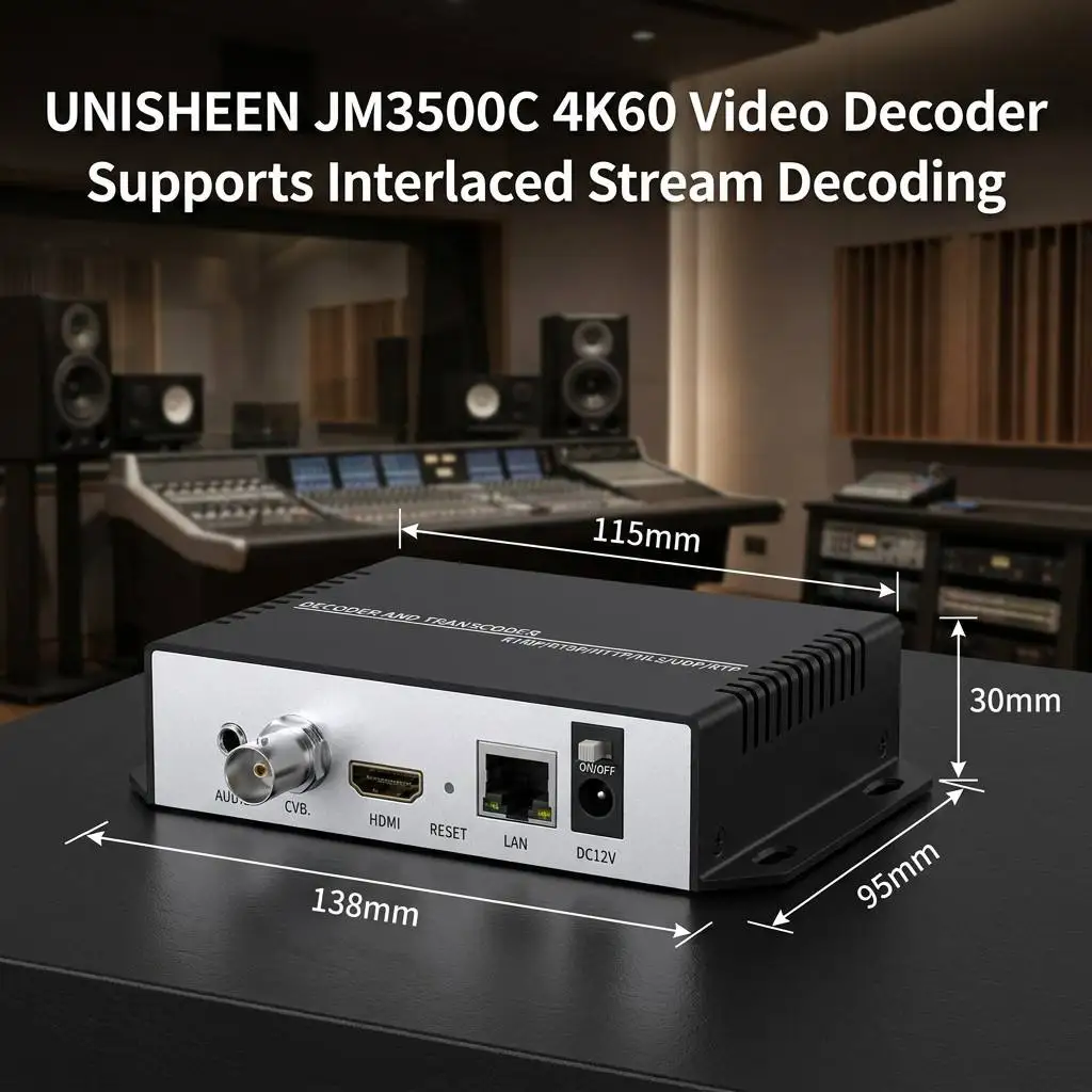 Kép 4: UNISHEEN 4K60 interlance Özönlés H.265 H.264 transcoder SRT RTSP RTMP UDP kelt HDMI videó Dekóder