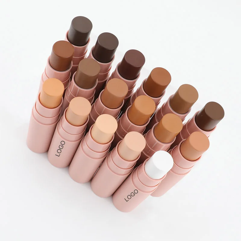 Contour Stick With Brush Contour Pen Waterproof Matte Finish Highlighters Shadow Contouring Pencil Cosmetics Print Logo Bulk