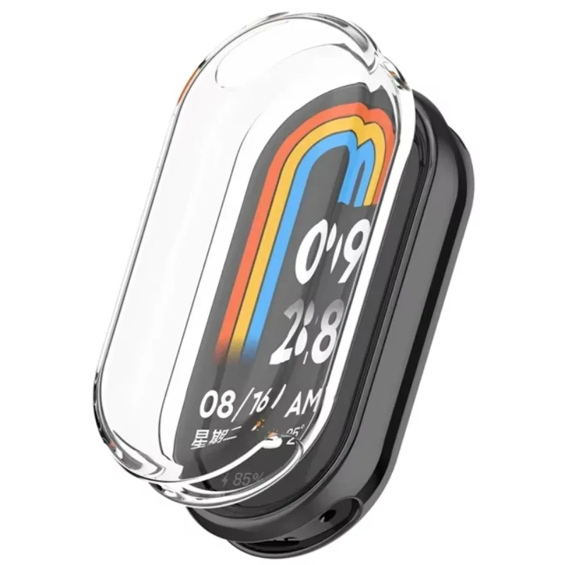 غطاء حماية كامل لهاتف Xiaomi Mi Band 9 SmartWatch واقي شاشة لـ MiBand 8 ملحقات بديلة حافظة إطار من مادة TPU