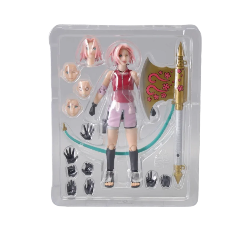 Echte Bandai Naruto Shf Haruno Sakura Anime Actiefiguren Modelfiguur Speelgoed Verzamelgeschenk Voor Speelgoed Hobby 'S Kinderen