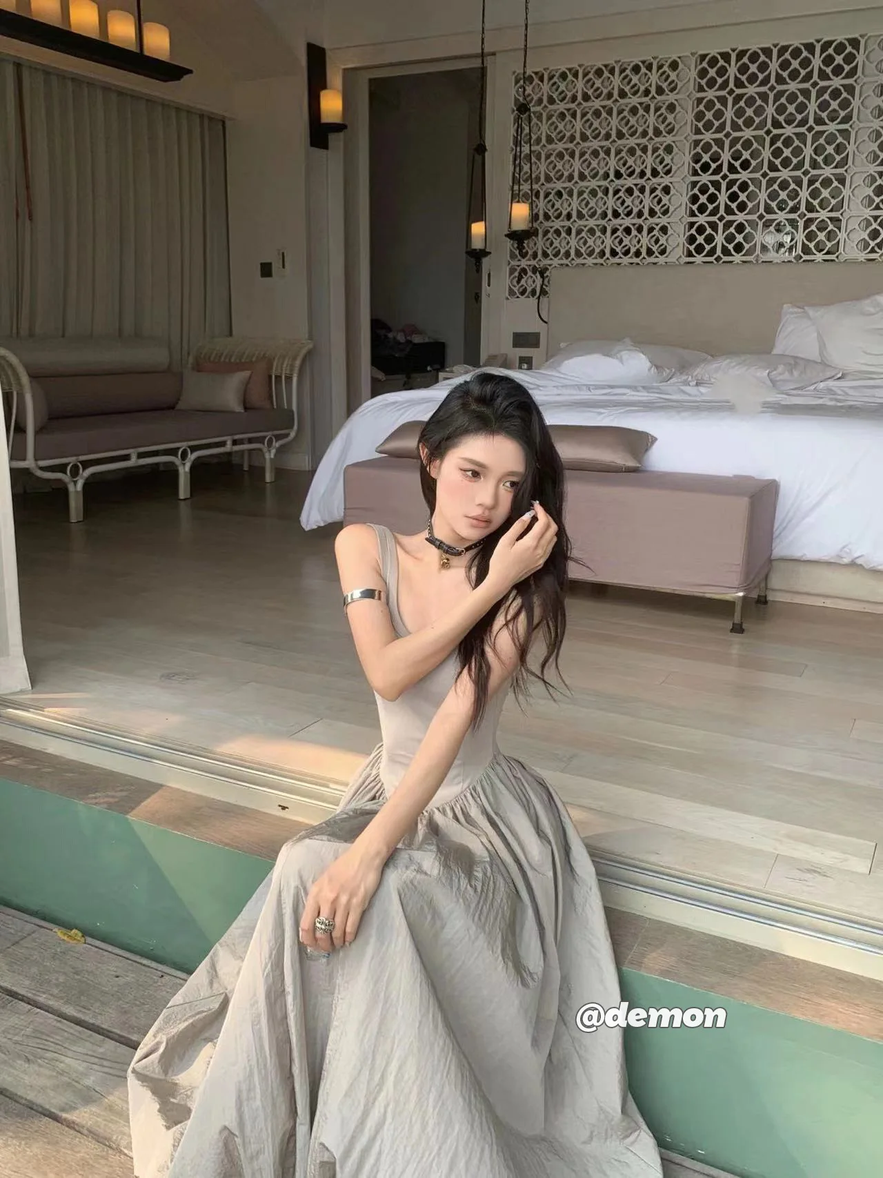 فساتين نسائية مثيرة عارية الظهر صدرية ، ضيقة متوسطة الطول ، كل مباراة ، مكشوفة الكتفين ، أزياء Y2K ، الصيف