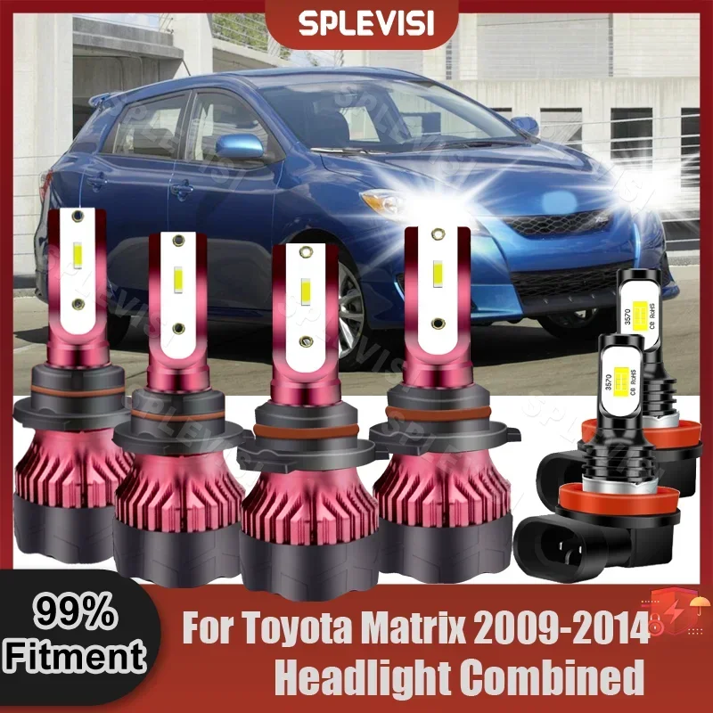 

LED Car Lights High Beam 9005 Low Beam 9006 Foglamp H11 Bulbs For Toyota Matrix 2009 2010 2011 2012 2013 2014