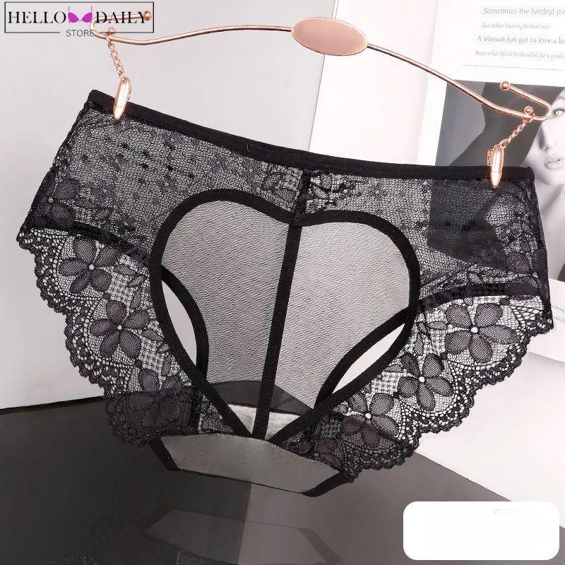 Love Hollow Out Panties for Women Sexy Lingerie Large Pure Lust Mesh Underwear Ropa Interior Femenina