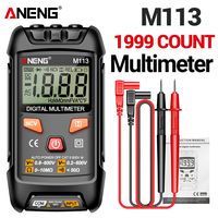 Pocket Portable Multimeter ANENG M113 AC/DC Voltage Meter 1999 Counts Multimetro Ohm Tester 600V Voltmeter Meter Current Tool