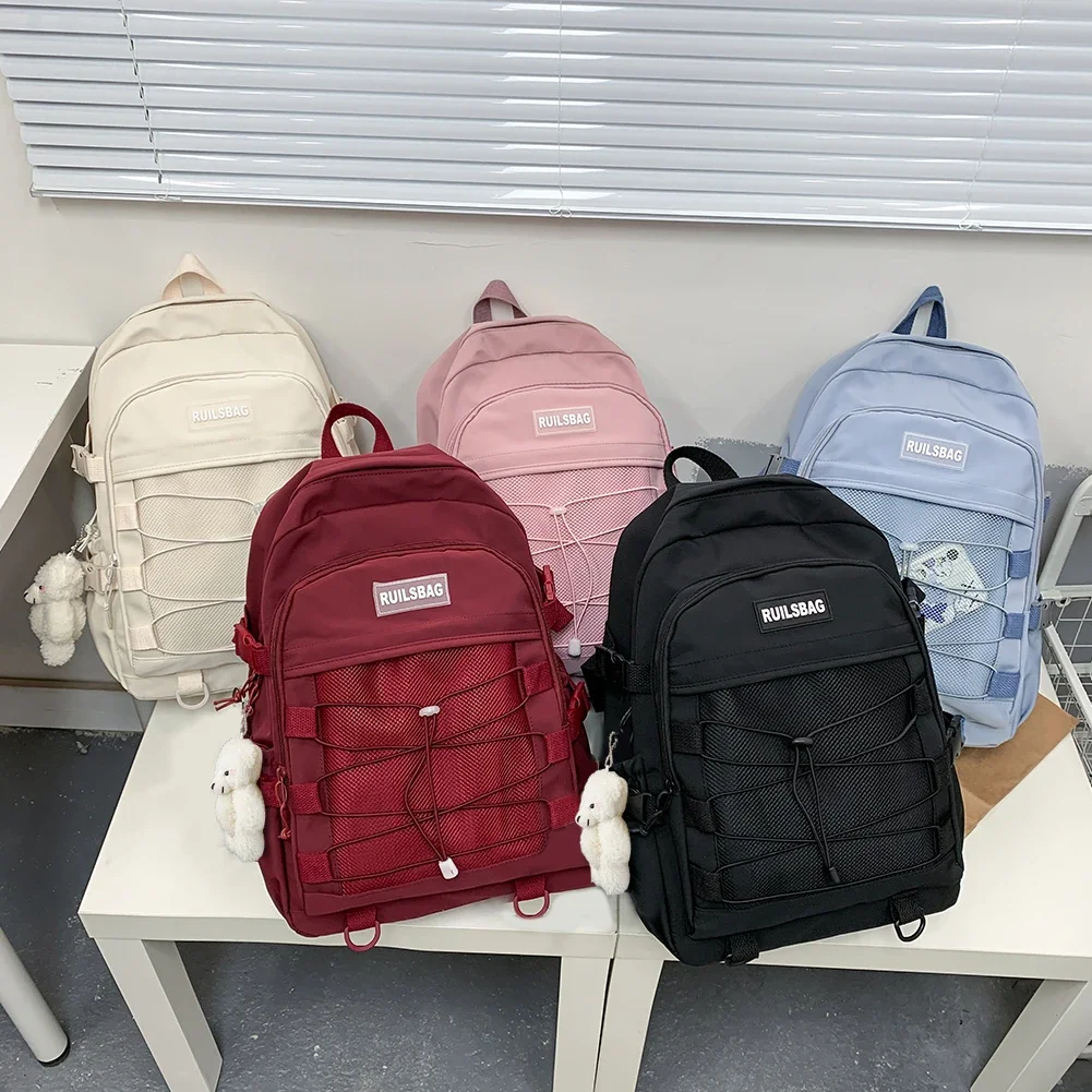 Cute School Backpack for Girls Teenage Casual Backpack Waterproof Women Aesthetic Sports Backpack for Hiking Camping Travel Bag