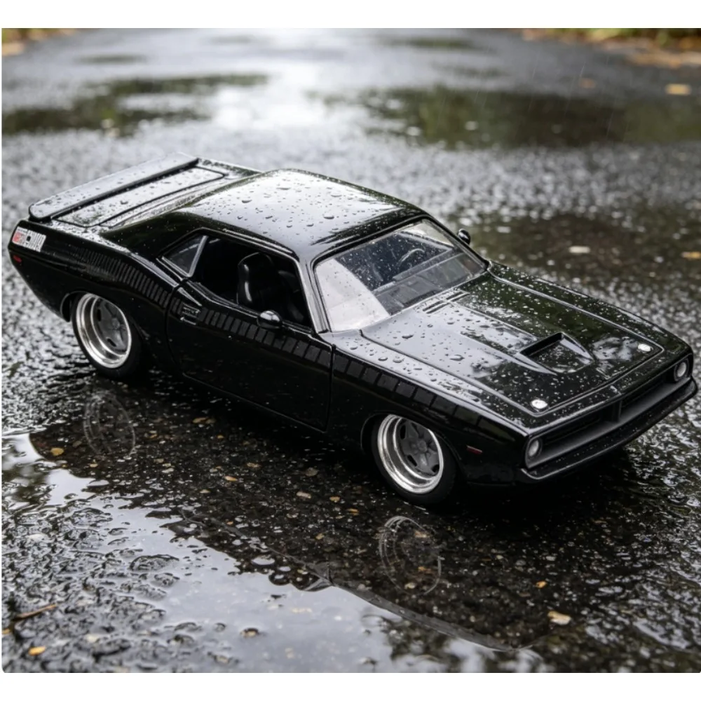 

Jada 1:24 Letty's Plymouth Barracuda Fast & Furious 7 Diecast Model Car, Black American Muscle Collectible
