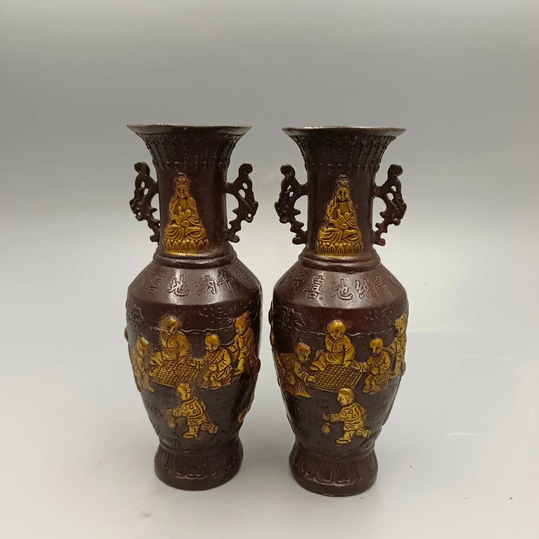 18Cm A Pair Ew Guan… - image