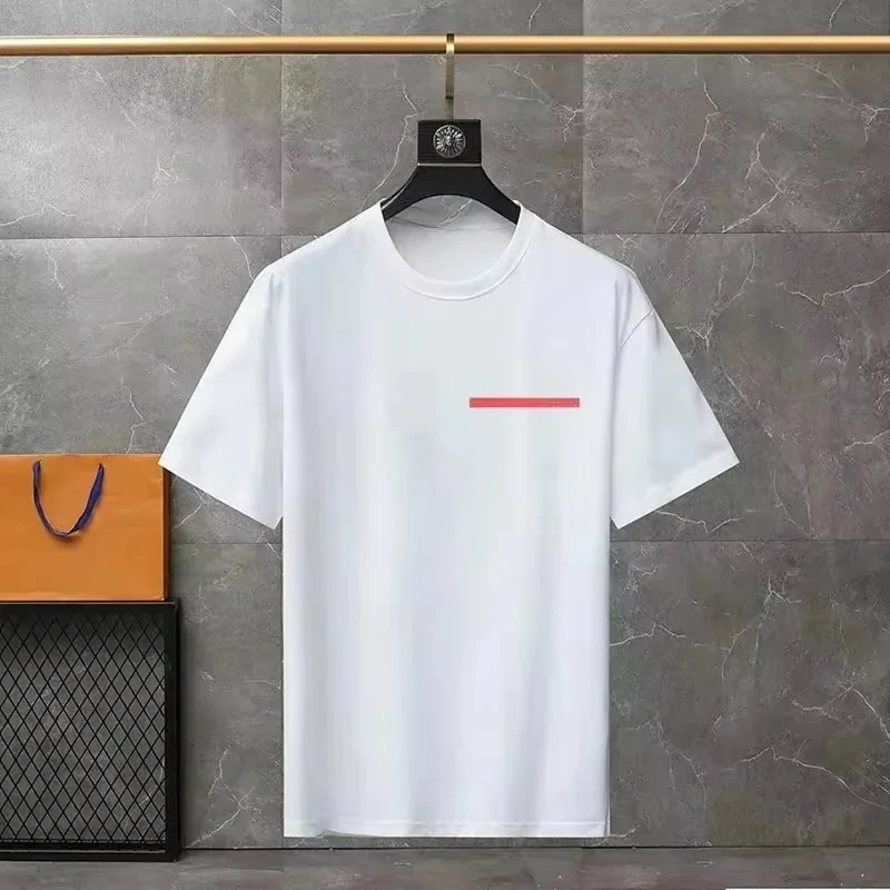 

Summer men's and women's T-shirts with luxurious triangular patterns and loose short-sleeved cotton sports tops
