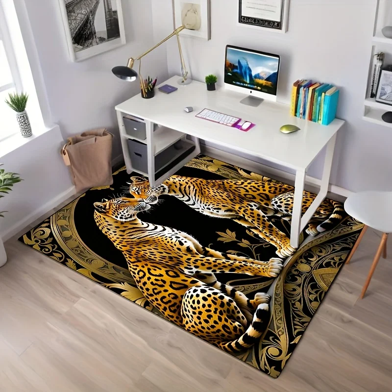 VIKAMA office desk carpet, creative Tai Chi Yin-Yang pattern printed coffee table, corridor, living room and bedroom home decor