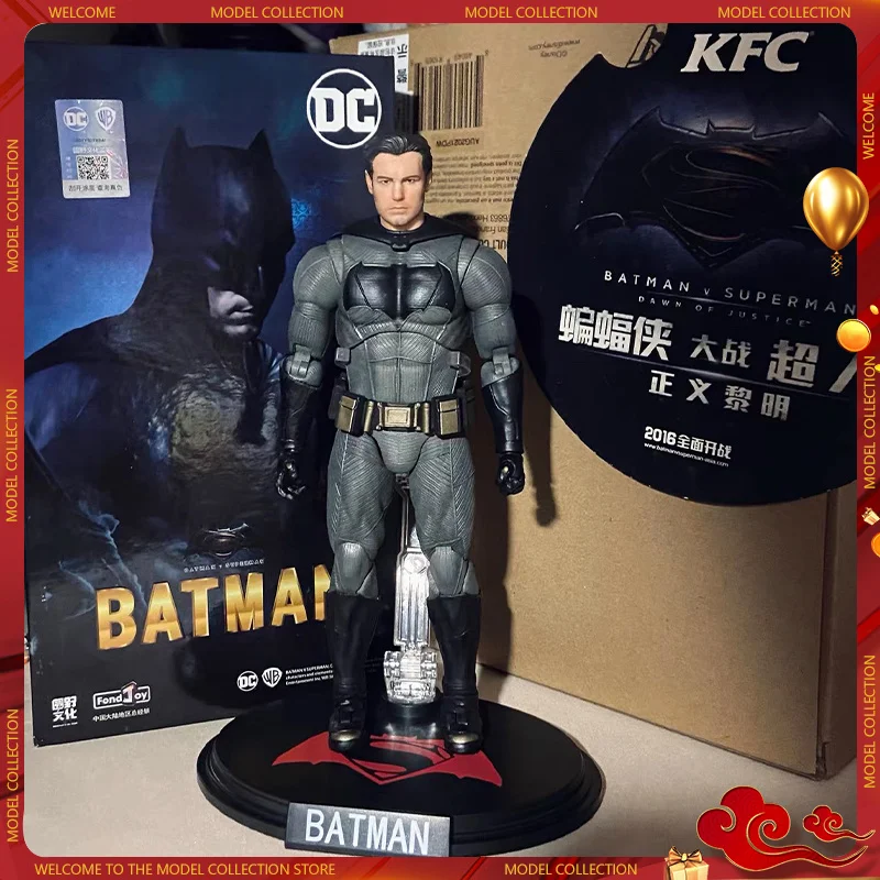 

New Batman 1/9 Bvs Figure Dc Justice League Figures Big Ben Batman Figurine With 2 Head Pvc Model Joint Movable Toy