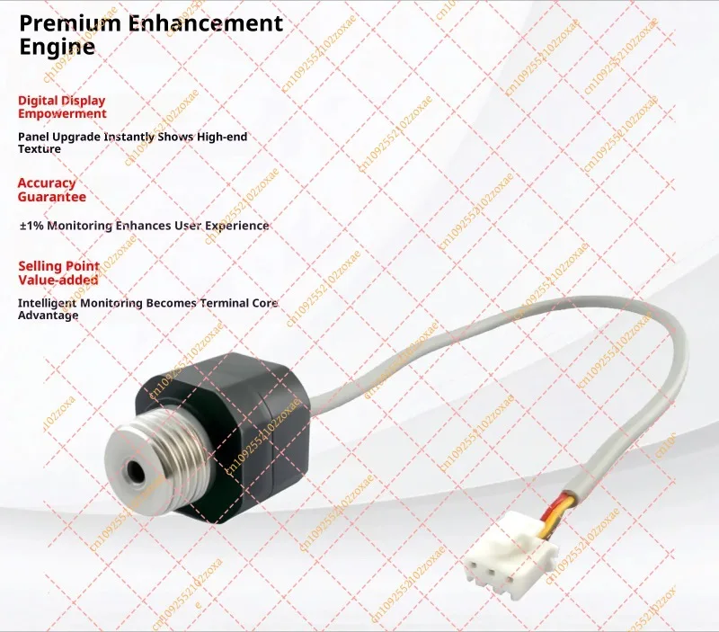 Mini Ceramic Pressure Sensor Transmitter 0-10bar IP67 Waterproof Low Power for Smart Water Meter Pump Small Home Appliance