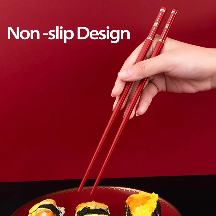 5 أزواج عيدان تناول الطعام الصينية قابلة لإعادة الاستخدام الألياف الزجاجية آمنة للاستخدام في غسالة الأطباق 9.6 بوصة 24.3 سنتيمتر ماتي عدم الانزلاق الأسرة فندق مطعم اليابانية C