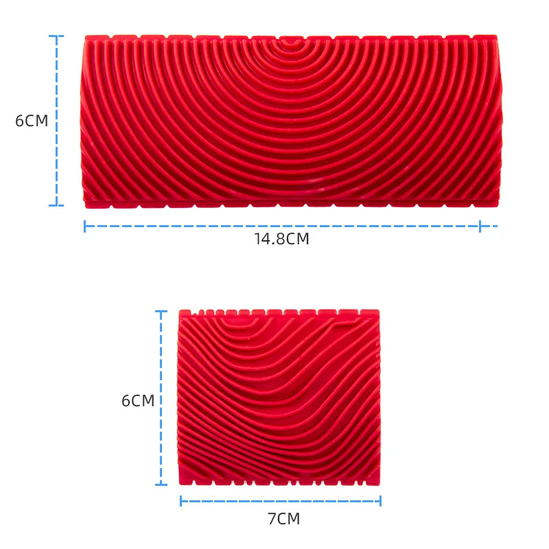 Cepillo de tambor de goma de imitación, grano de madera, pintura de pared, herramientas de pintura de alivio de arte para decoración del hogar,