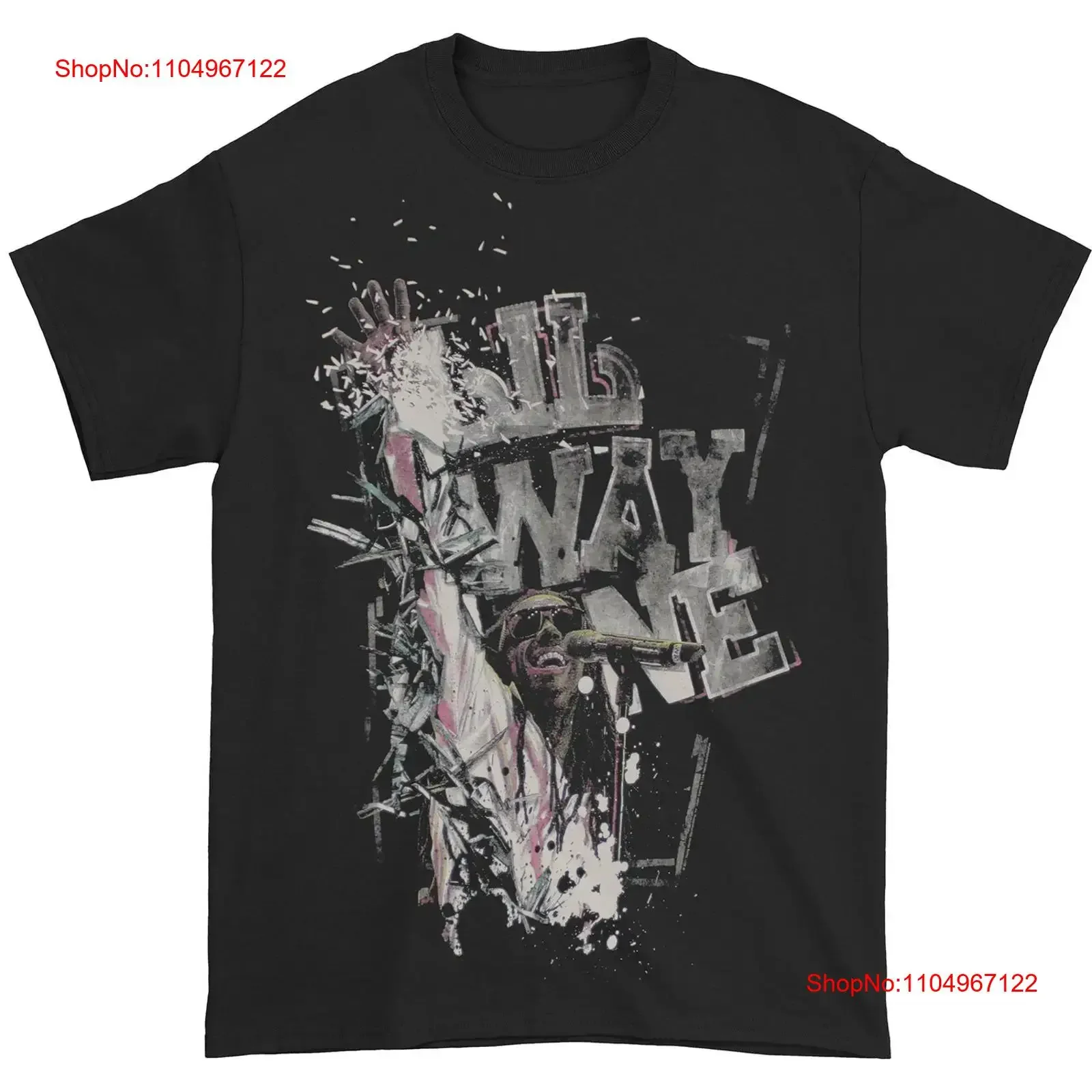 

Men's Lil Wayne Microphone Glitter Only 5 Available Slim Fit T shirt X Small vintage Washed Unisex Top For Everyday Wear