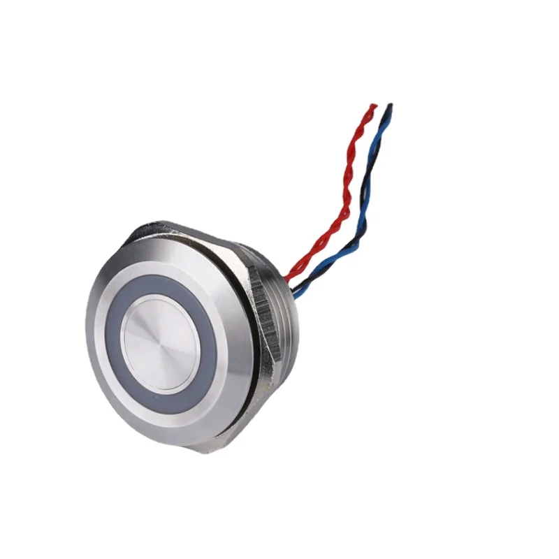 Piezoelectric Underwater Momentary Touch Push Button Metal Round 30mm Waterproof Piezo Switch 12V