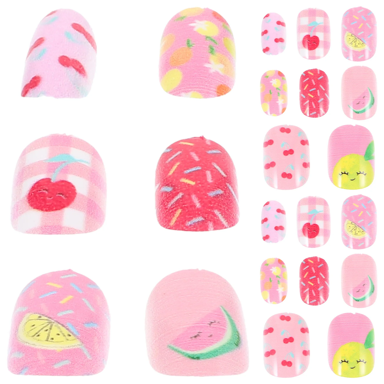 ชุดทำเล็บ 24 ชิ้น เล็บปลอมแบบใช้ซ้ำได้ สำหรับตกแต่งเล็บแฟชั่น หลายสไตล์ สำหรับตกแต่งเล็บที่บ้านและร้านเสริมสวย