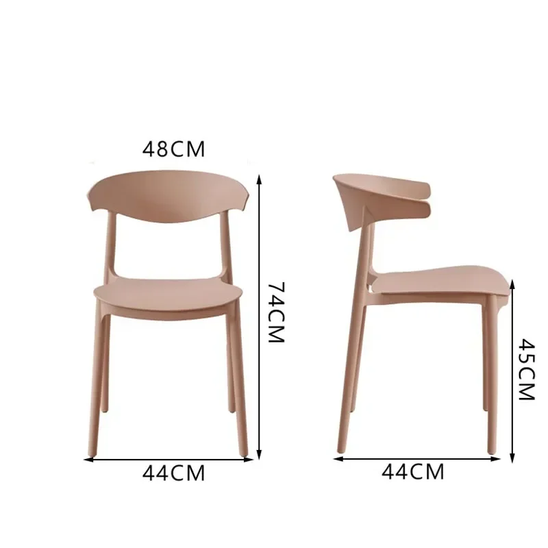 Plastic Dining Chair Dresser Balcony Makeup Bedroom Chairs Relaxing Outdoor Living Room Kitchen Garden Cadeira Home Furniture