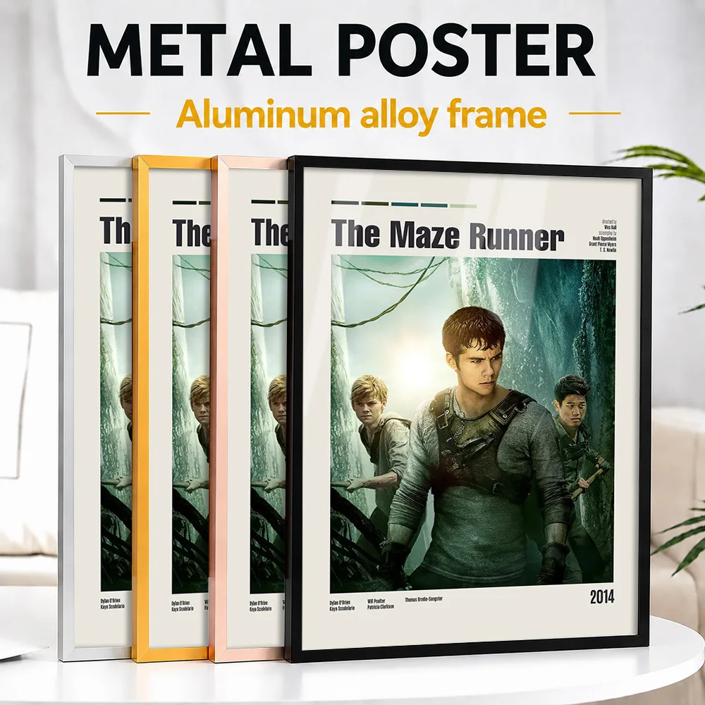 The Maze Runner Movie Framed Aluminum Metal Poster Customized Screen Tribute Wall Art Perfect Within Theater As Story Lovers