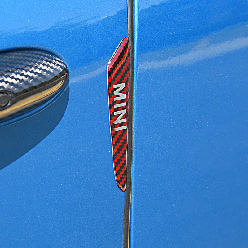 Car Stickers Door Edge Scratch Protective Guards Trim Auto Anti Collision Strip Carbon Fiber Molding Decoration For MINI COOPER