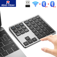 2025 New Dual Mode Numeric Keypad For iPad Xiaomi Phone Tablet PC 2.4G Digital Bluetooth Wireless Keyboard Rechargeable Numpad